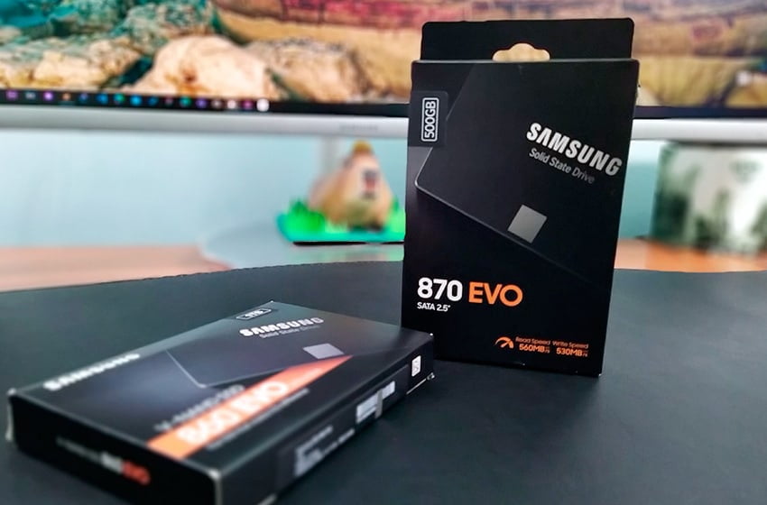 SSD Samsung 870 EVO: Unboxing